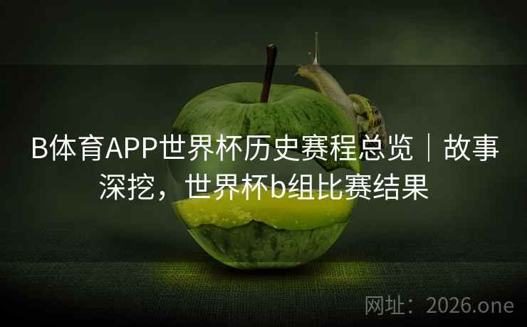 B体育APP世界杯历史赛程总览｜故事深挖，世界杯b组比赛结果